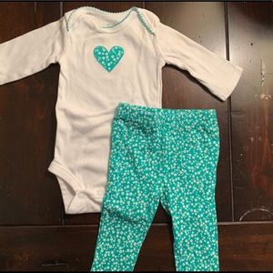 Carters Girls Outfit- Size 3 month